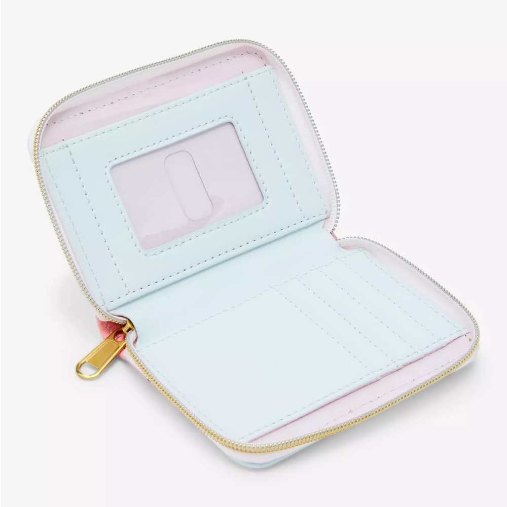 NEW Loungefly Disney Stitch & Scrump Cherry Blossoms Mini Zipper Wallet 🌸 - Picture 7 of 7
